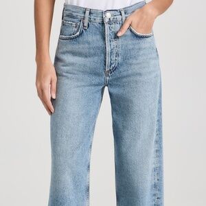 AGOLDE Ren: High Rise Wide Leg Jeans in Disclosure
